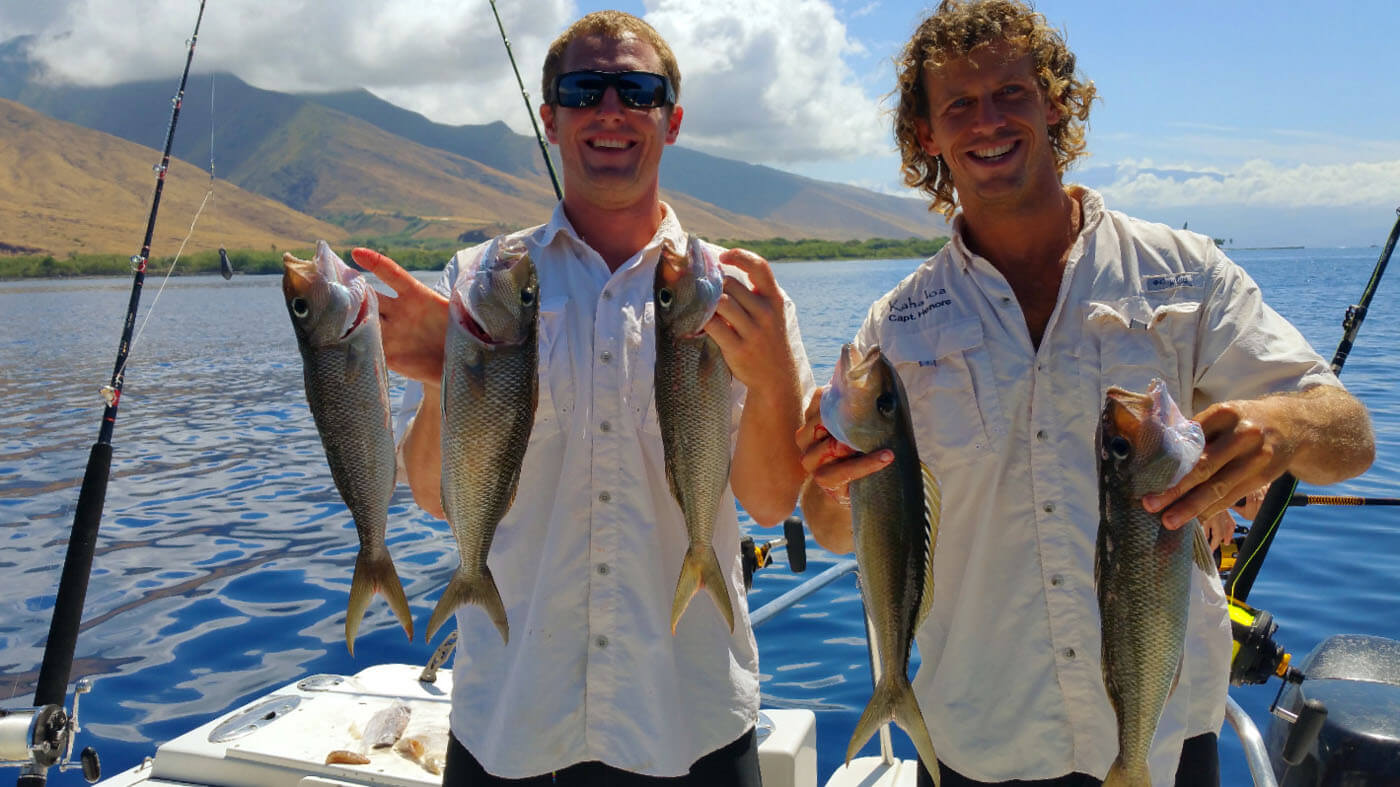 Henore and Will with Fish